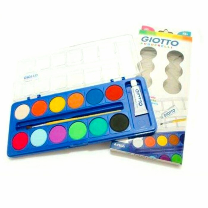 

Cat Air GIOTTO ACQUARELLI 12 Colours Free Kuas