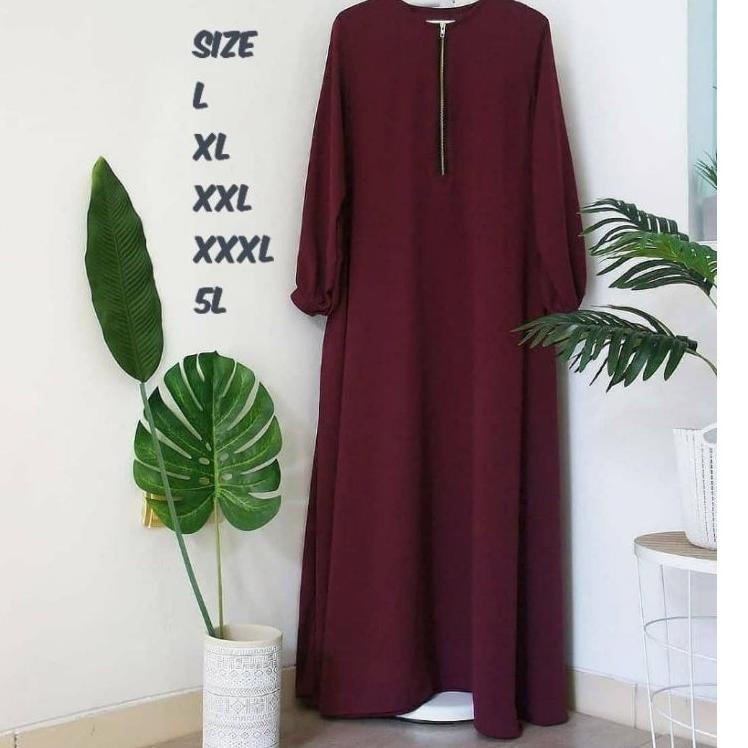 GAMIS RAISA POLOS JUMBO UP TO LD 140 BAHAN MOSCRAPE HALUS –MJA.21Jl22q