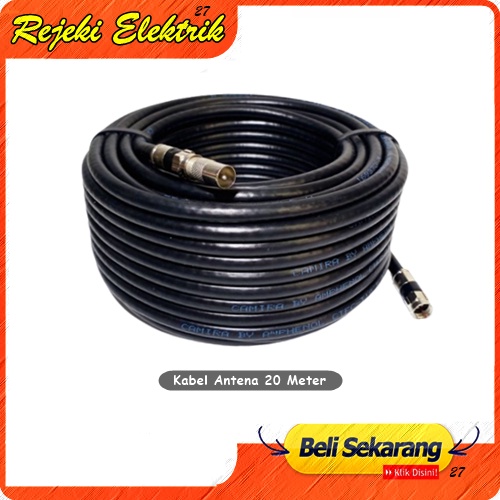 Kabel Antena 20 Meter Full - Kabel Antena Digital - Coaxial Cable