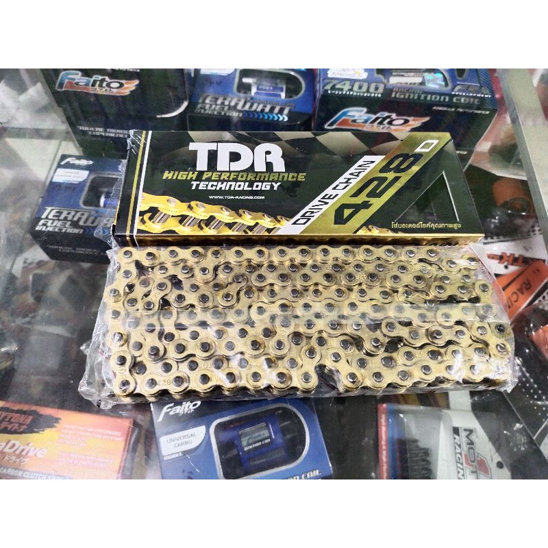RANTAI TDR RACING GOLD 428-140L / RANTAI RACING UKURAN 428 PANJANG 140L ORIGINAL TDR RACING