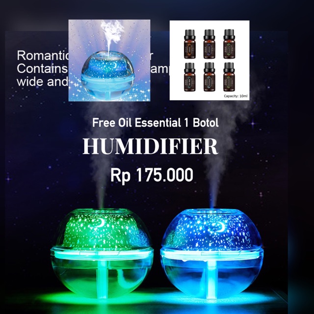 Humidifier / oil essential / purrifier / difusser / aromatherapy / aromaterapi