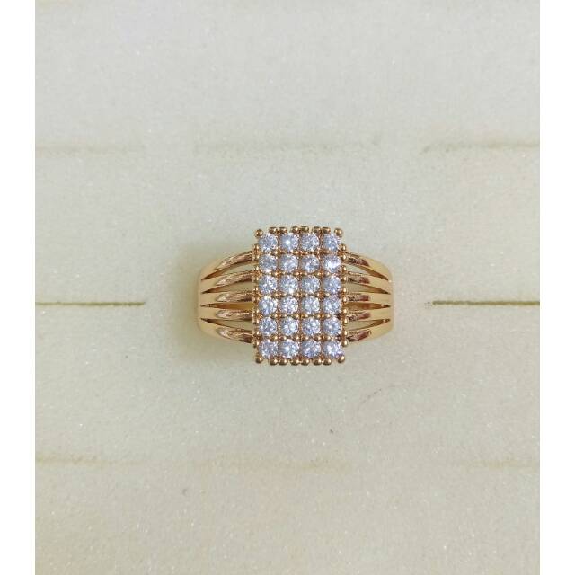 Cincin xuping kotak permata