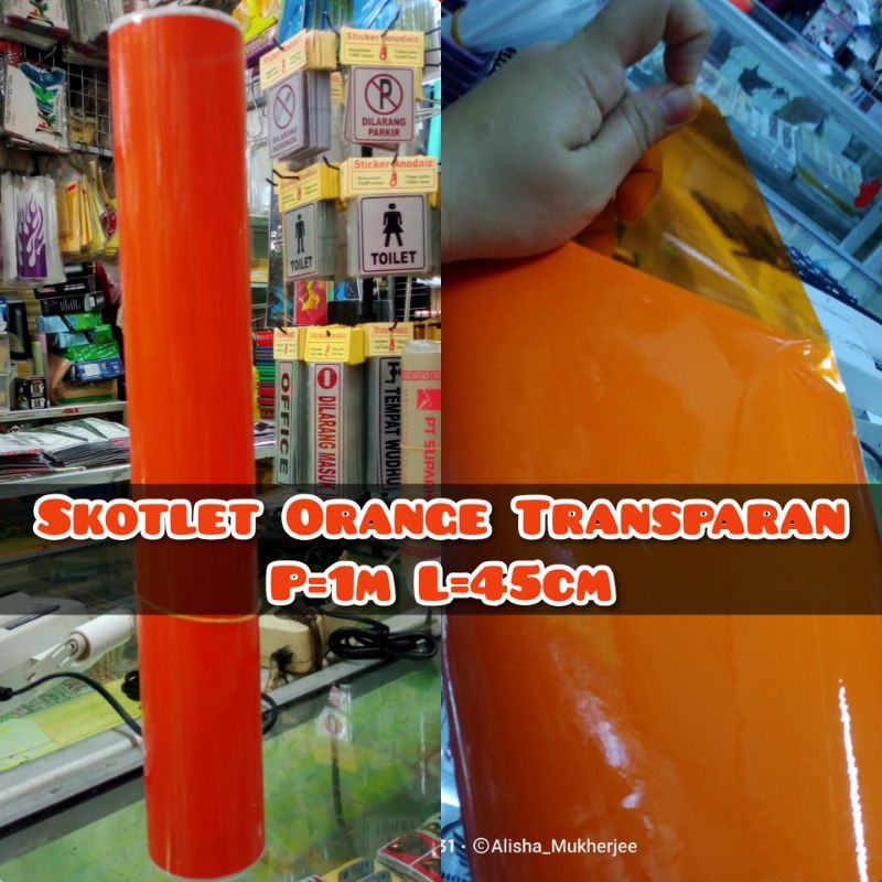 Skotlet Motor Skotlet Transparan Orange Harga Permeter Murah Shopee Indonesia