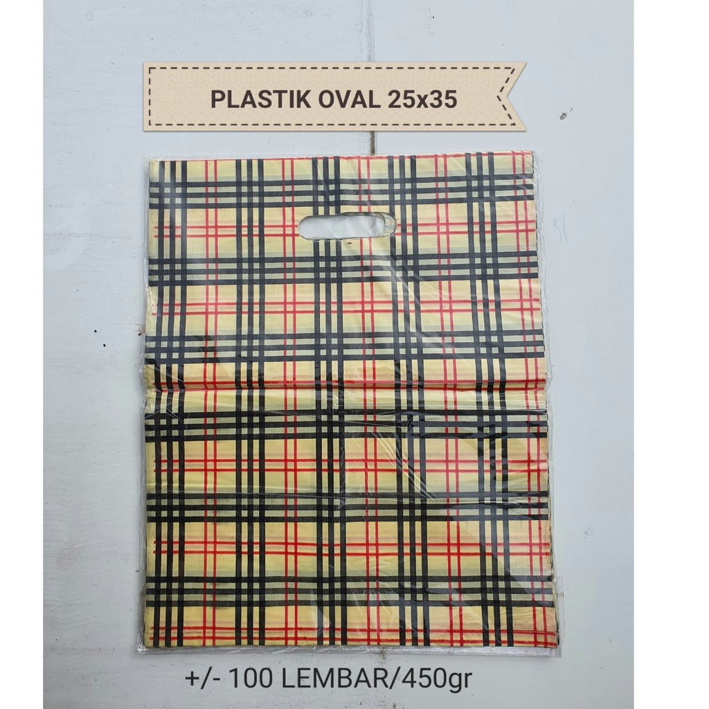 

(7079) CUCI GUDANG +/- 100 LEMBAR PLASTIK OVAL 25x35