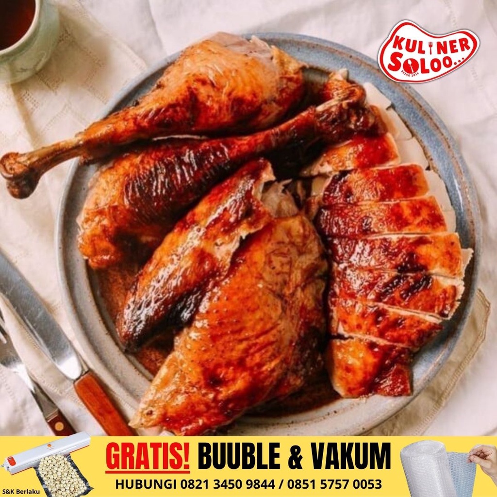 

Ayam Asap / Panggang Kreteg Gantung - Kuliner Soloo