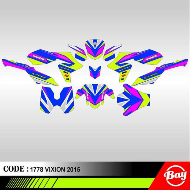 Decal Sticker Vixion new 2015 atau full body vixion