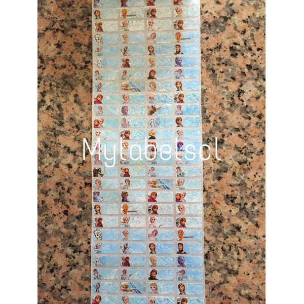 

Stiker Label Nama Name Sticker Frozen Princess Anna Elsa Waterproof Anti Air
