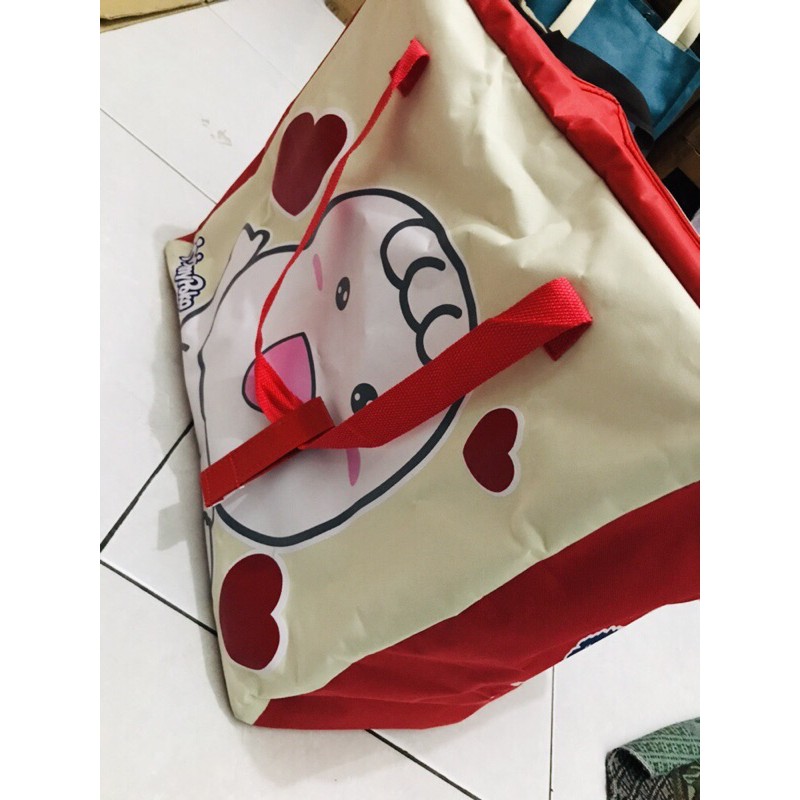 Mamypoko Diaper Bag Jumbo Merah Tas Pampers Besar Anti Air