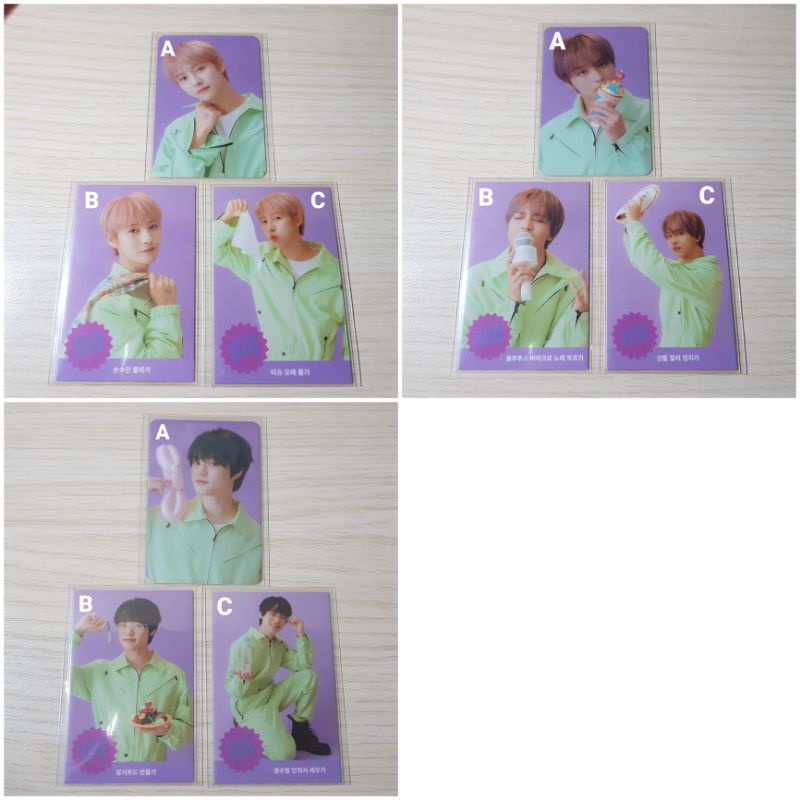 renjun haechan chenle sg21 game card set season greetings 2021 benefit pob bene ktown4u
