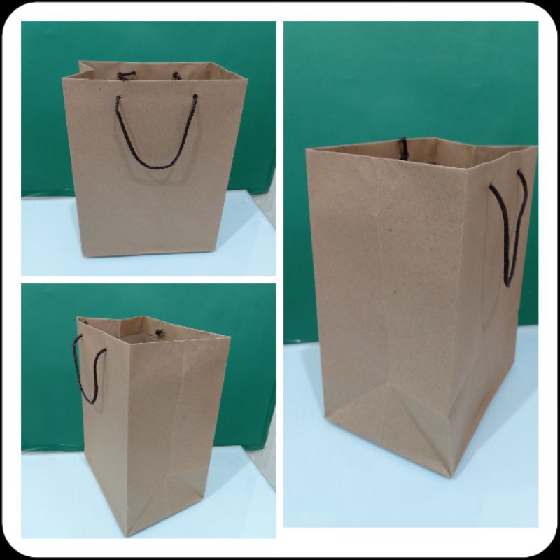 Paperbag Souvenir , Tas Souvenir Coklat Polos Uk. 18 x 12 x 23 cm