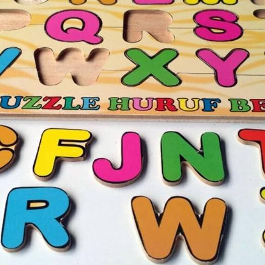 ☛ Mainan Edukasi Anak Paket Puzzle Hijaiyah Huruf besar Angka ™