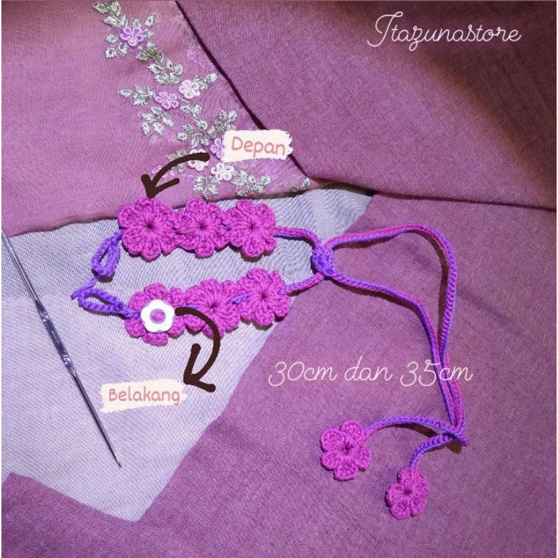 Strap Masker Rajut 2in1 / Pengait Masker