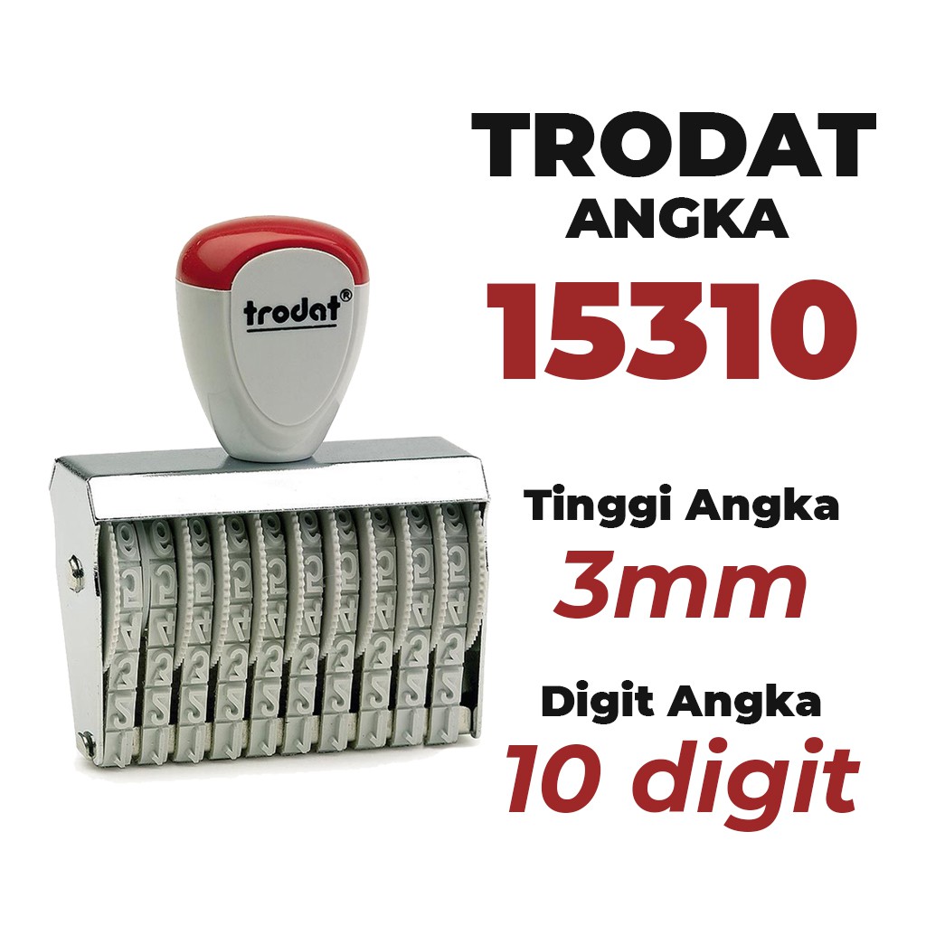 

Stempel Trodat Angka 15310 - 10 Digit 3 mm