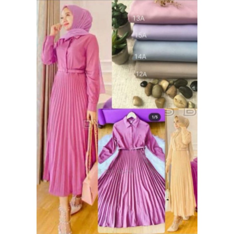 DRESS AMANDA / DRESS PLISKET /GAMIS PLISKET