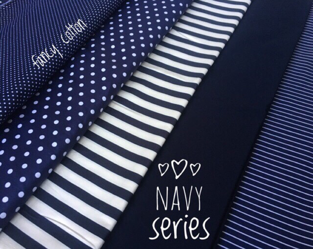 Kain Katun Jepang Motif Navy Edition Ori Tokai Senko Shopee Indonesia