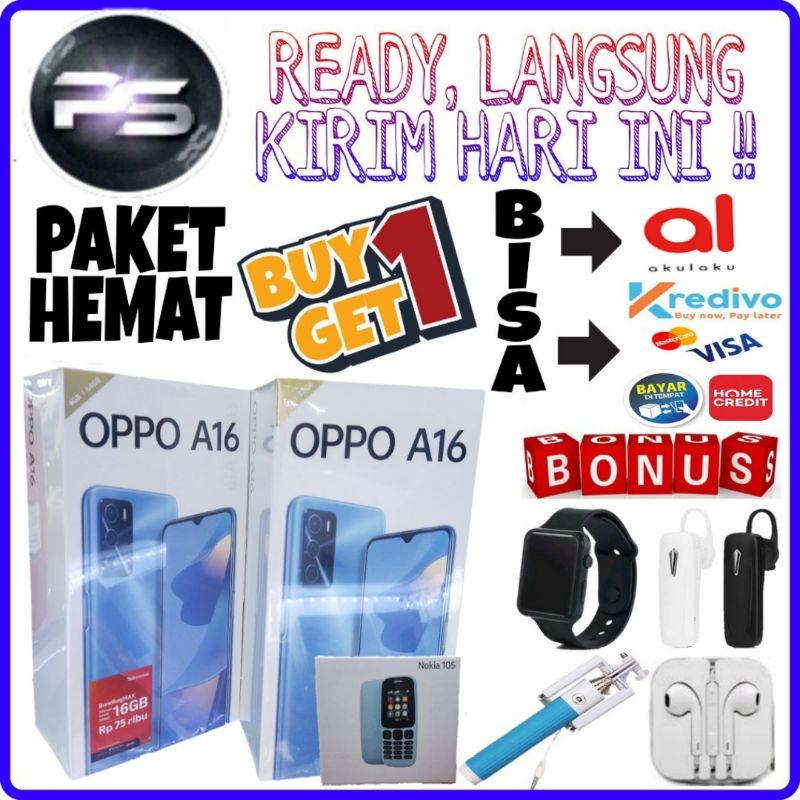 Oppo A16 Series Ram 4/64 Ram 3/32 Original 100% Bergaransi Resmi