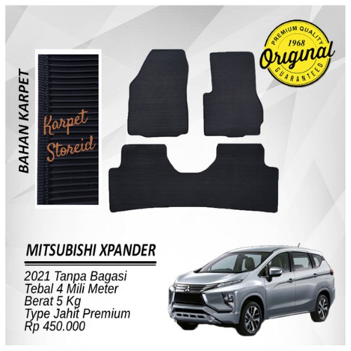 KARPET MOBIL MITSUBISHI XPANDER CROSS 2021 - Type Jahit Hitam