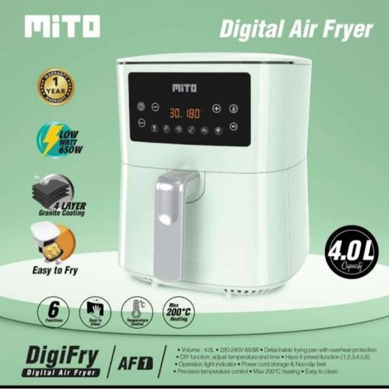 Digital AirFryer &quot;DigiFry&quot; Mito AF1