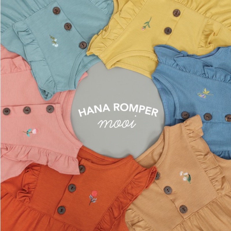 MOOI HANA &amp; NARA ROMPER /JUMPER BAYI ANAK 1 PCS