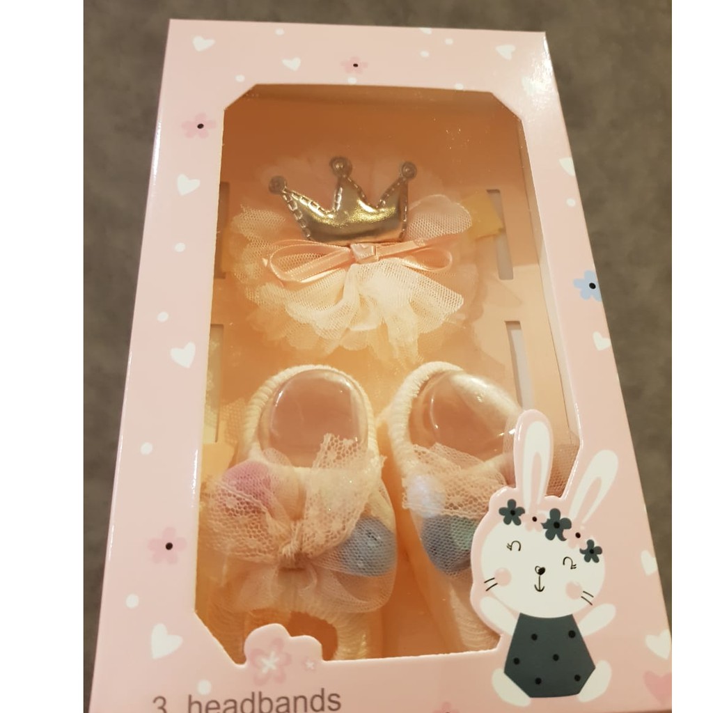 (Pimenova) FREE BOX Headband + kaos kaki bayi , set kaos kaki bayi , fashion bayi perempuan