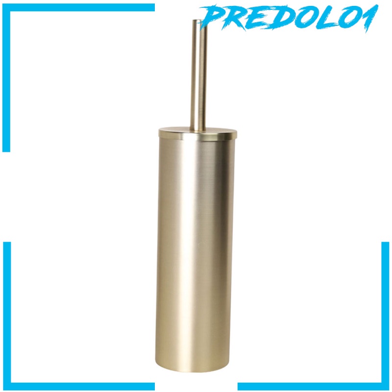 [PREDOLO1] Gold Free Standing Toilet Brush and Holder No Dead Corner for Bathroom Clean