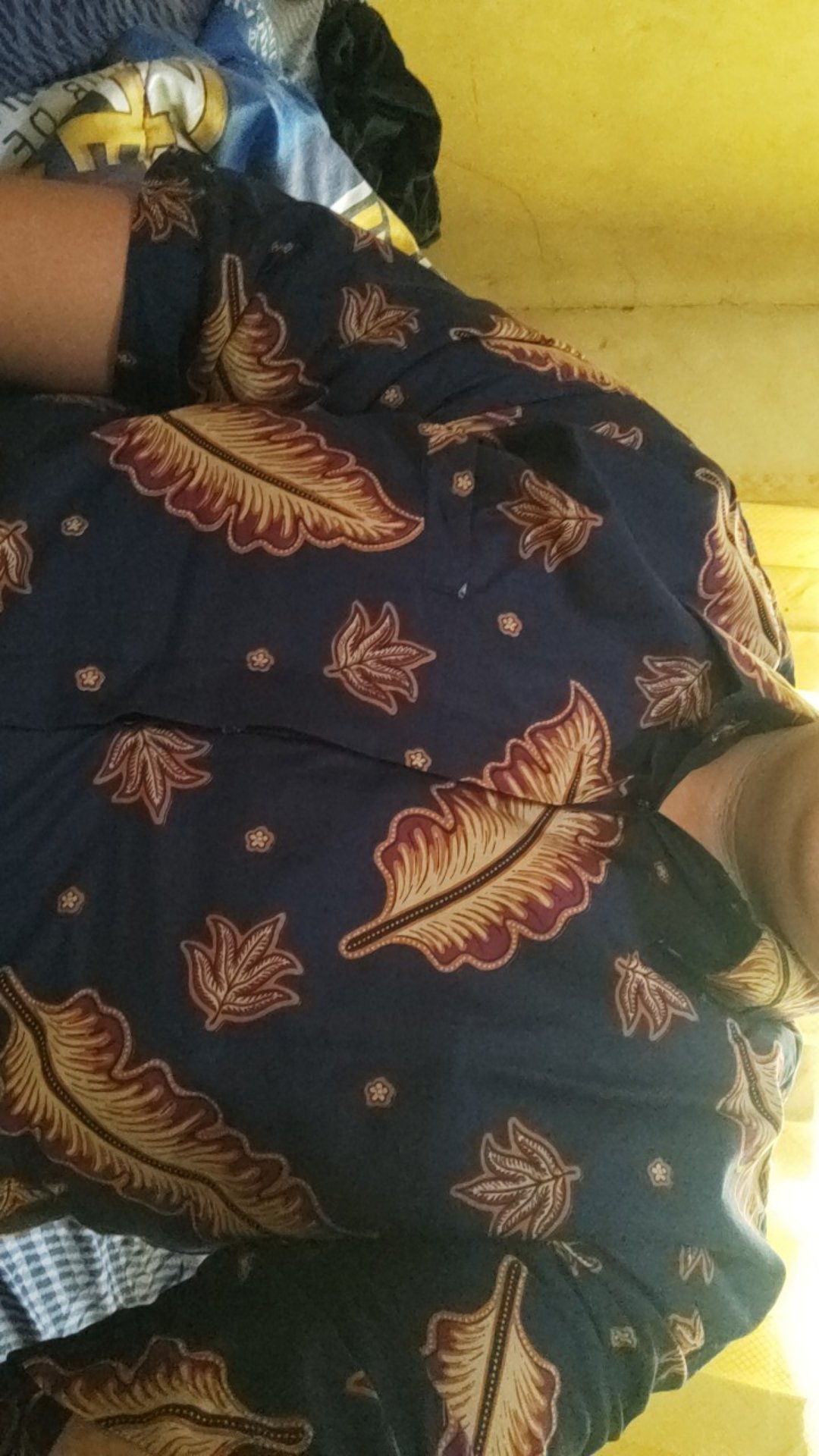 Kemeja Batik Ulu Kamulyan Navy Full Furing Katun Halus Sragenan Size M-xxl Asli Solo