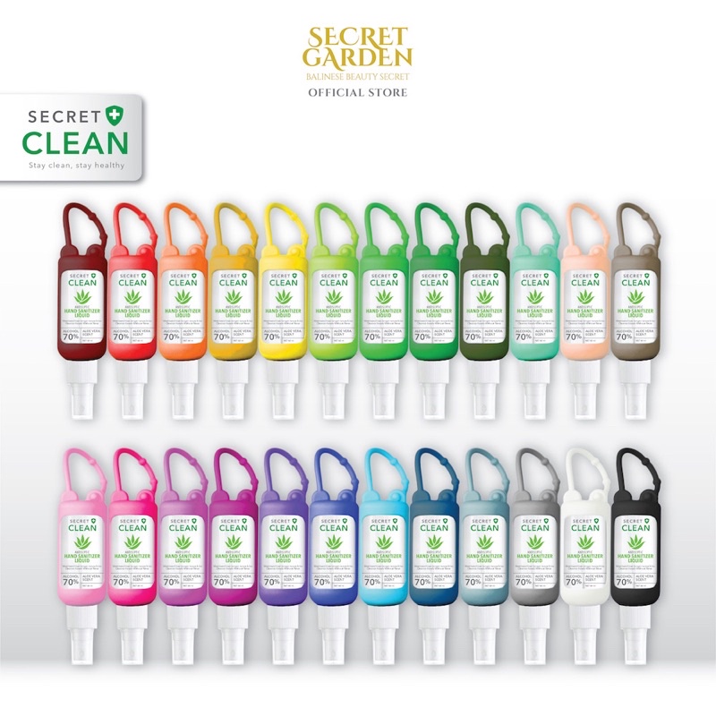 Hand sanitizer Secret Clean | hand sanitizer liquid 60ml + silicone case | hand sanitizer spray secret clean