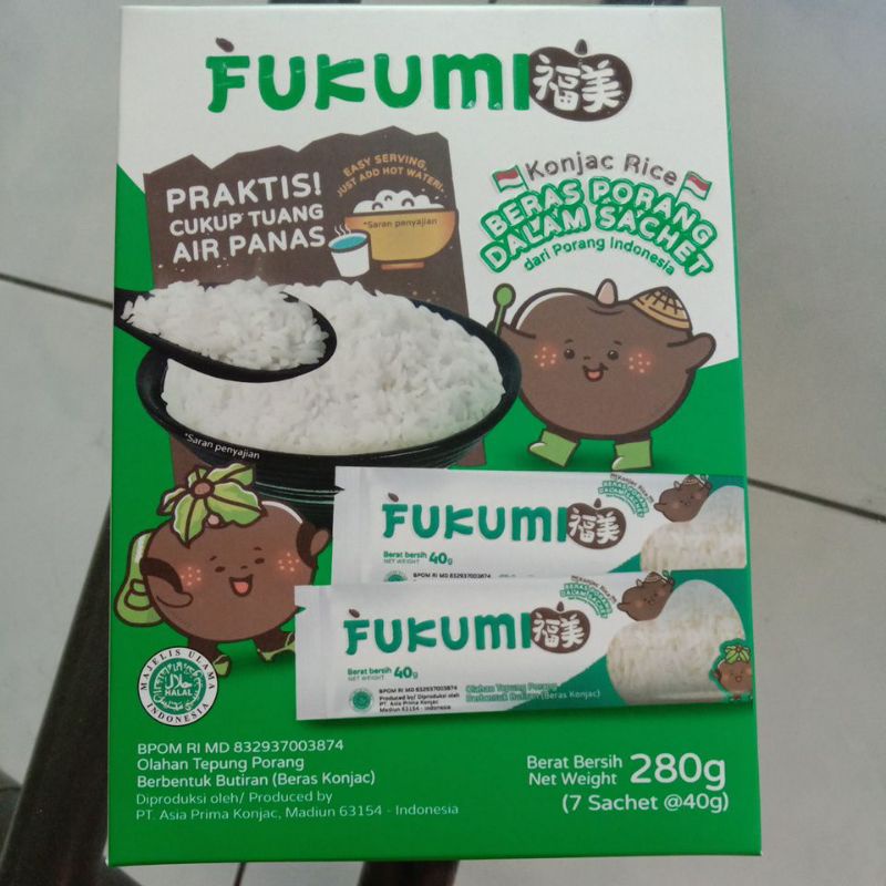 

FUKUMI BERAS PORANG (7 Sachet @40g)