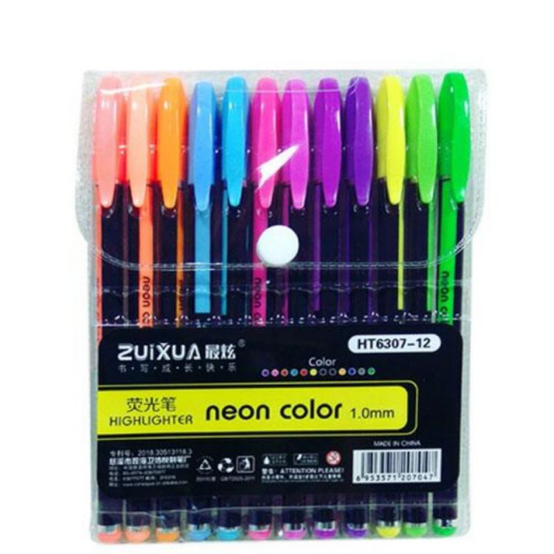 

Bolpen Neon | Stabilo | Pen Gliter | Pen Warna Warni | Pulpen ZuiXua | Highlighter Pen
