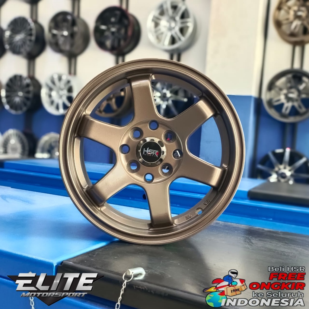 Velg Standar Mobil Avanza Agya Ayla Brio Ring 14x6 Lubang 4 Velg HSR TE37