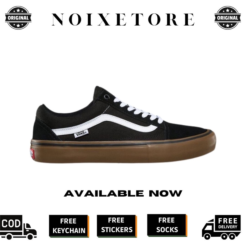 VANS OLDSKOOL PRO BLACK GUM 100% ORIGINAL BNIB