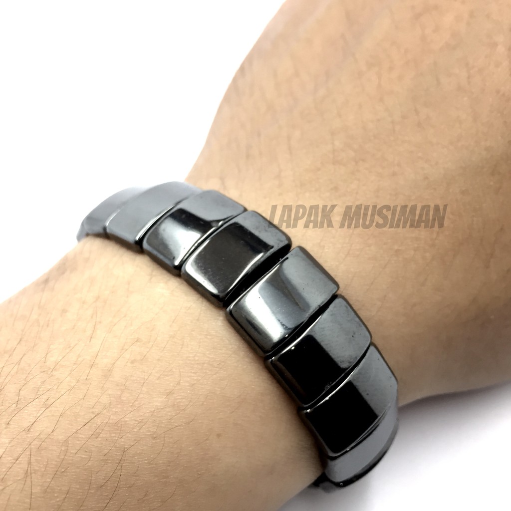 [Bayar di Tempat] GELANG BATU KESEHATAN BRACELET STONE MAGNETIC MAGNET ENERGY PRIA WANITA KODE LM 0