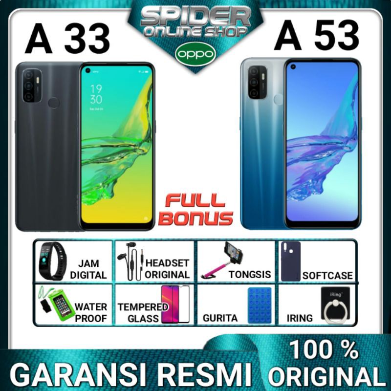 OPPO A53 A33 3/32 & 4/64 & 6/128 RAM 6 ROM 128GB GARANSI OPPO | Shopee