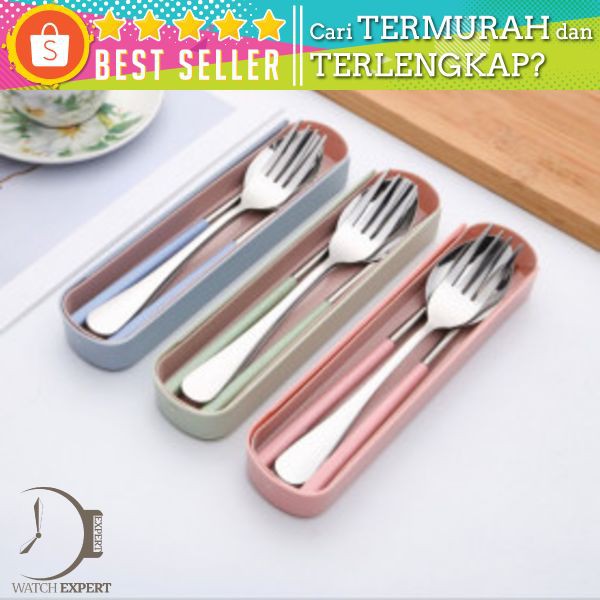 Set Sendok Garpu Sumpit Bahan Stainless Steel Untuk Souvenir Pernikahan