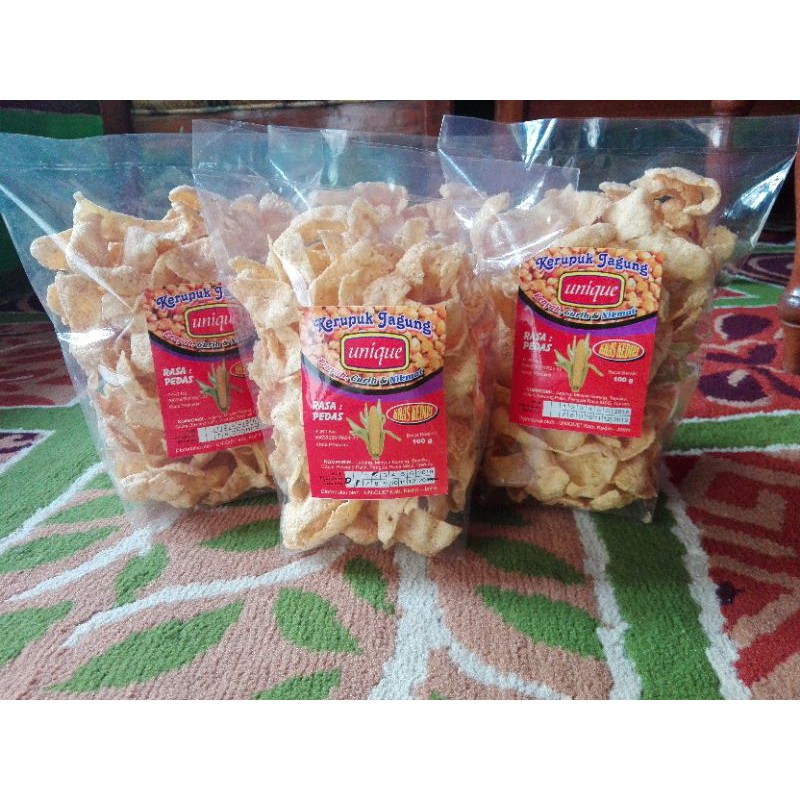 

kerupuk jagung pedas