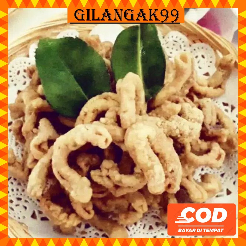 Keripik Usus Ayam Crispy Pedas Original 1 kg