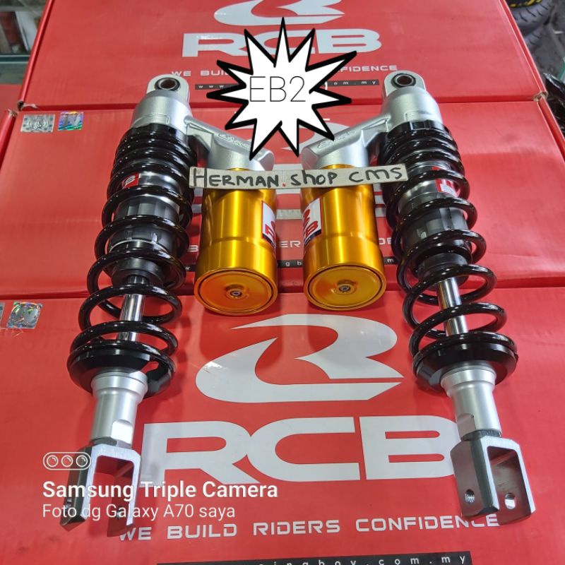 shock shockbreaker rcb nmax pcx xmax tiger rx king gl versa eb2 mb2 / Shock rcb eb2 mb2 pcx nmax tiger gl rx king versa supra karisma 320 330 335 / shock rcb eb2 350mm shogun rx king bebek-Eb2 hitam nmax pcx