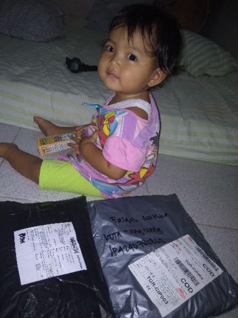 Batik Couple Keluarga Sania Ruffle Ori Ndoro Jowi Cibulan Biru