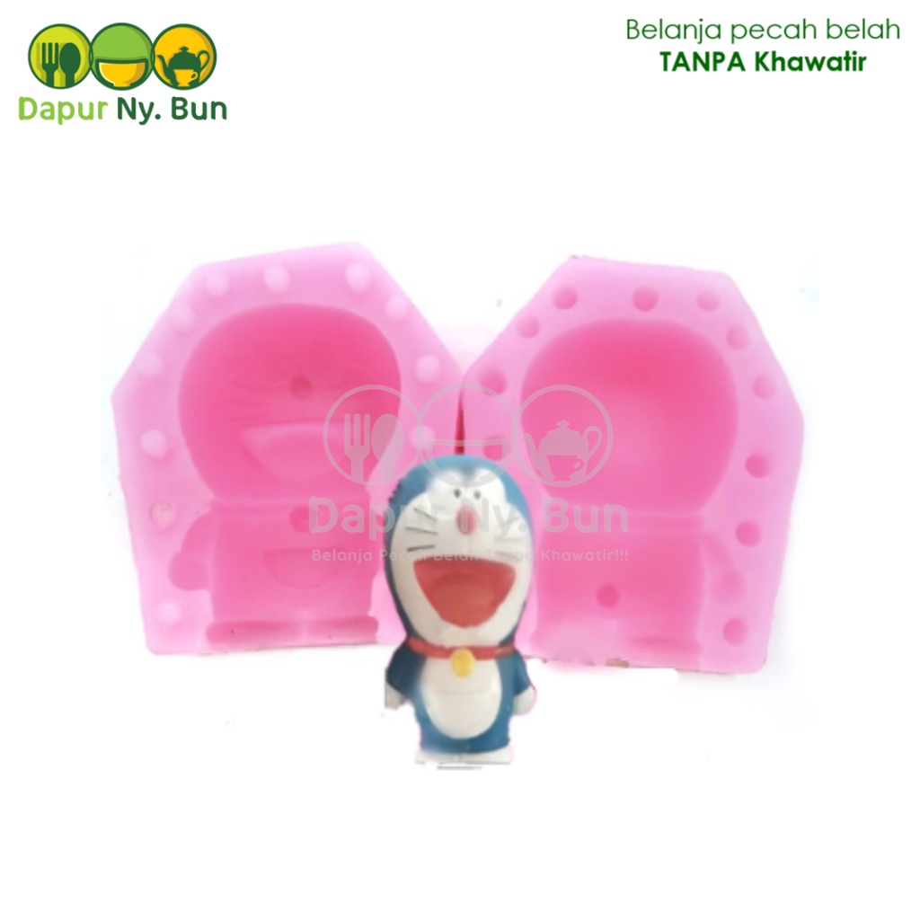 Cetakan Puding Silikon Bentuk Doraemon 3D / Cetakan Agar-Agar