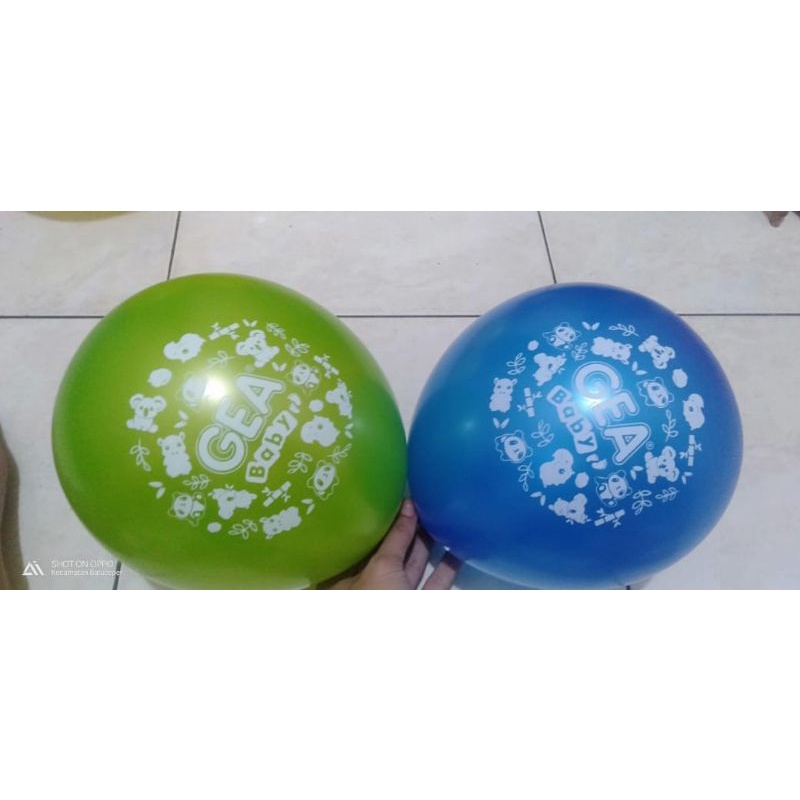 Balon sablon logo GEA BABY, Balon Printing, Balon Sablon Murah