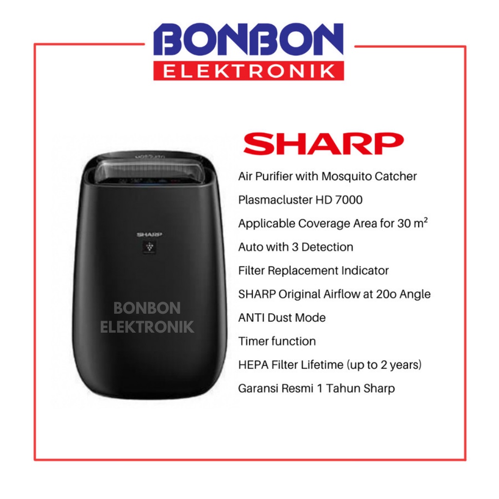 Sharp Air Purifier FP-JM40Y-B / FPJM40YB + Mosquito Catcher