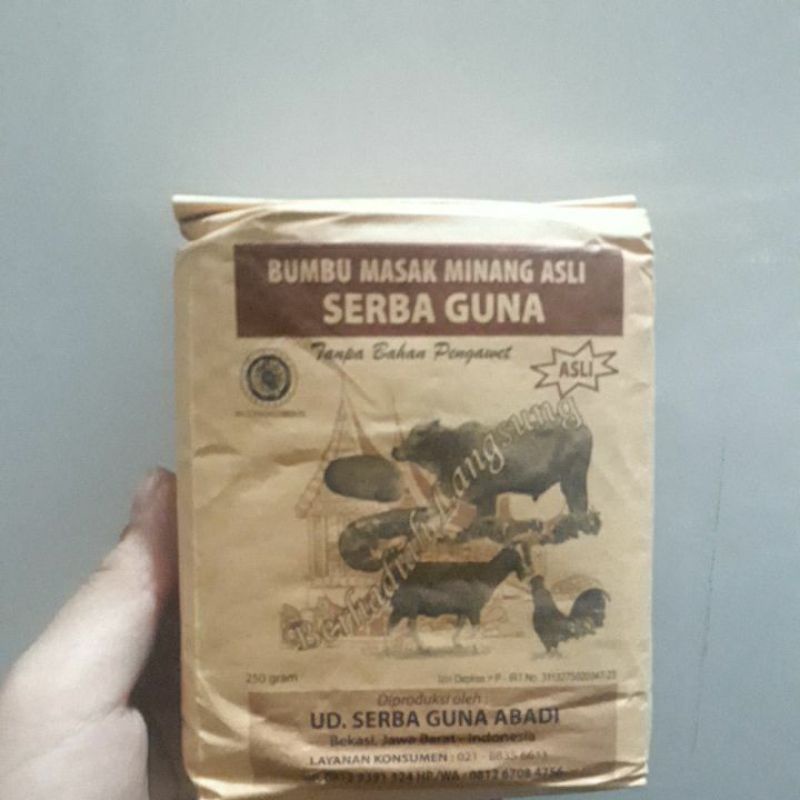 

Bumbu Masak Minang Asli SERBA GUNA