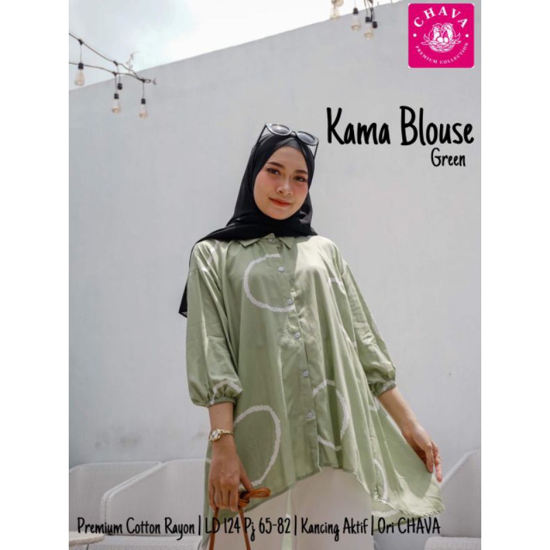 Blouse Bahan Rayon Viscose Terbaru Blouse Warna Hijau Blouse Warna Grey KAMA BLOUSE