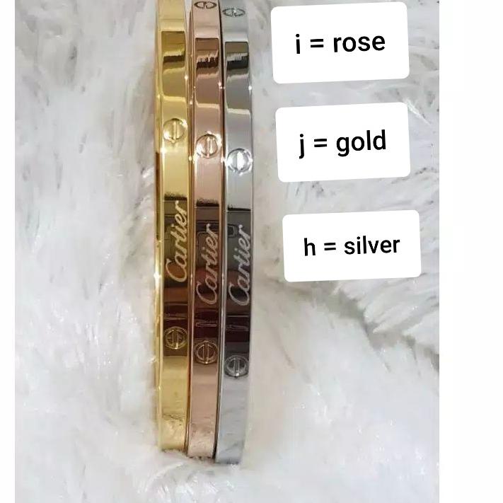 Stok Terbaru GELANG ANAK TITANIUM ADA PERMATA GL603 GOLD ROSEGOLD SILVER ANTI KARAT