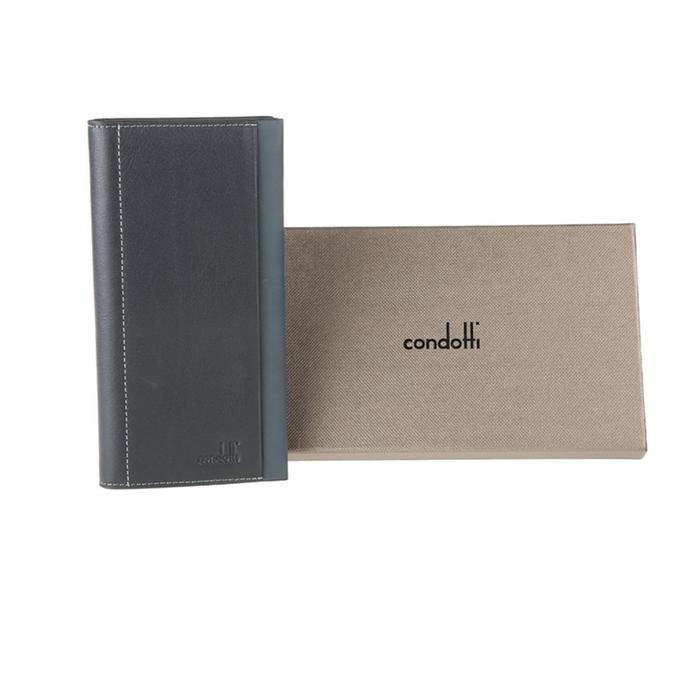 Dpalf853- Condotti Genuine Leather Long Wallet - Green 846S