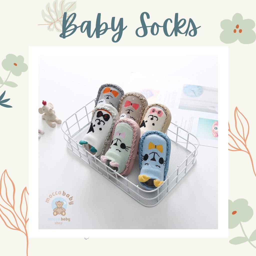 MBSS SEPATU PREWALKER ANTI SLIP BAYI KARAKTER ANIMAL CUTE / SEPATU KAOS KAKI KOREA FASHIONABLE / cutie cat