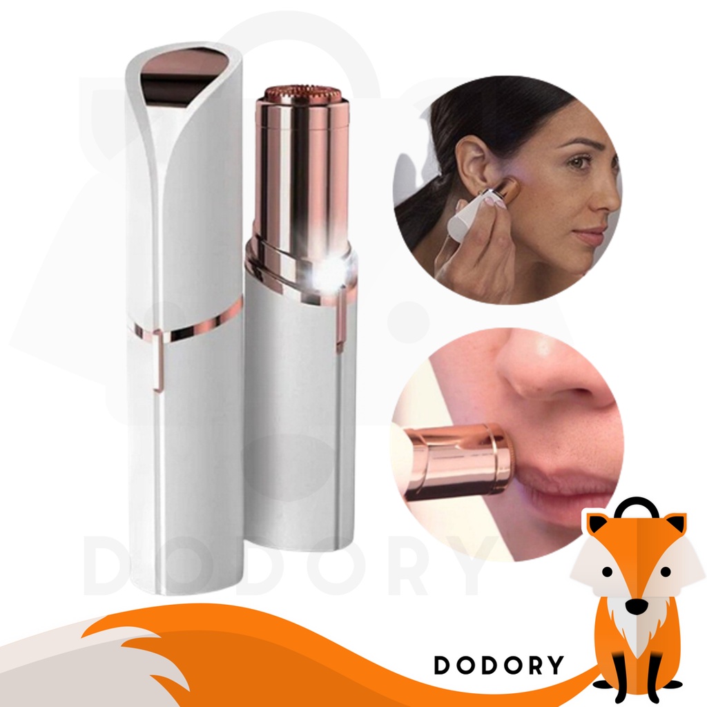 DODORY AEL001 Alat Cukuran Pencukur Flawless Brows Alis Elektrik Tanpa Rasa Sakit Eyebrow Hair Trimmer