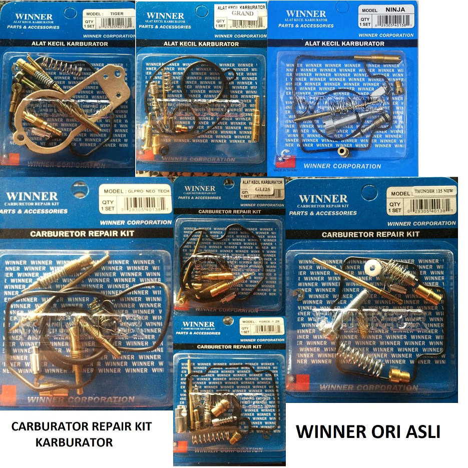 KARBURATOR CARBURATOR REPAIR KIT Winner Motor ORI Taiwan ASLI SUZUKI SATRIA 5/S SHOGUN 125 SP SMASH 
