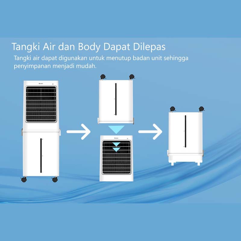 GREE Air Cooler Kapasitas 60 L - Penyejuk &amp; Humidifier - GCA-ACOOL60