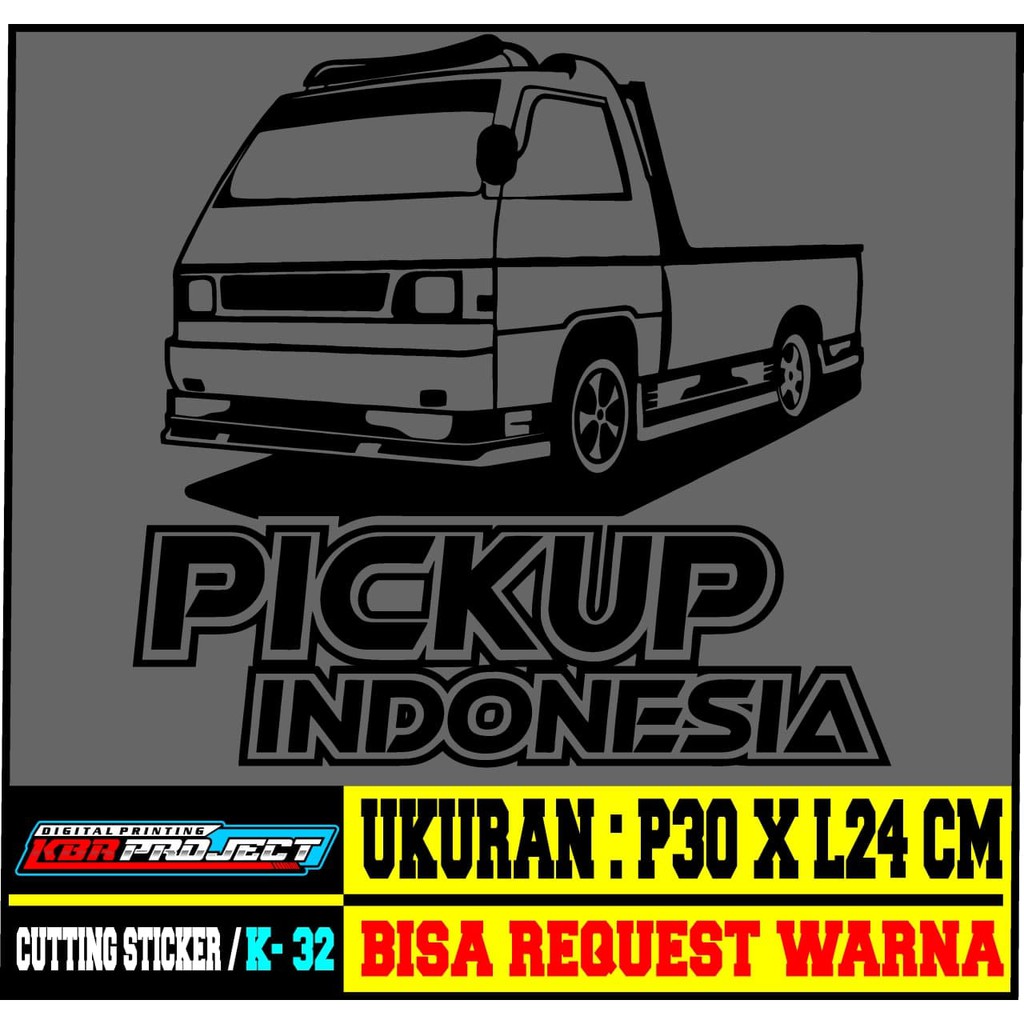 COD Cuting sticker mobil / truk stiker kata kata pickup indonesia 32
